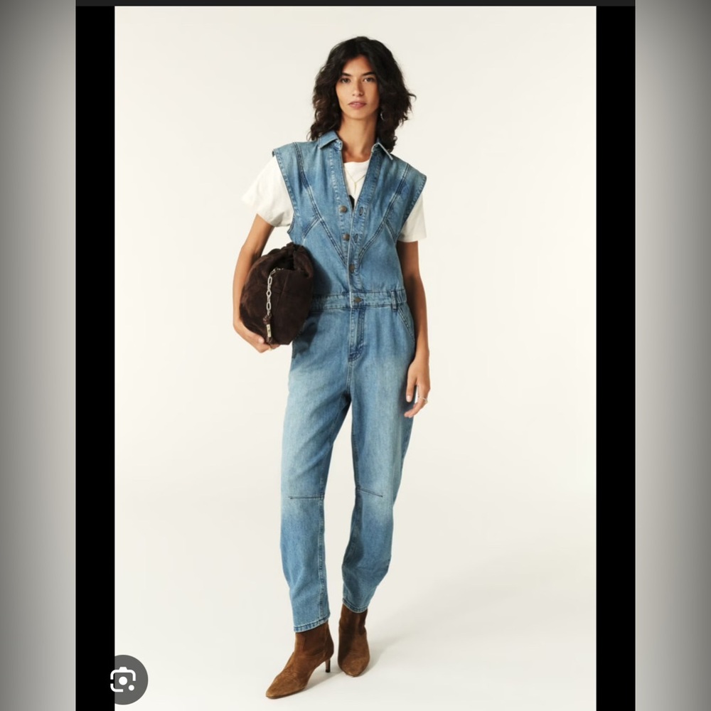 ba&sh BNWT Jean FIGO jumpsuit